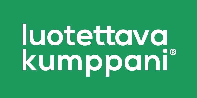 Luotettava kumppani-logo